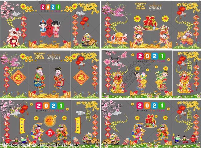 file vector decal tet nam moi dac sac